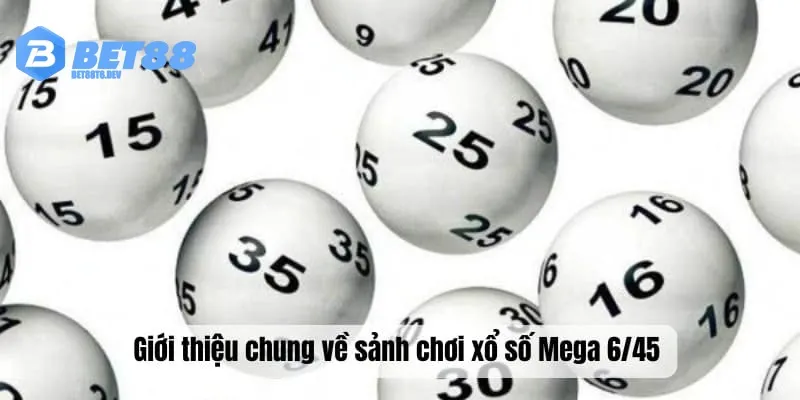 Giới thiệu chung về sảnh chơi xổ số Mega 6/45 